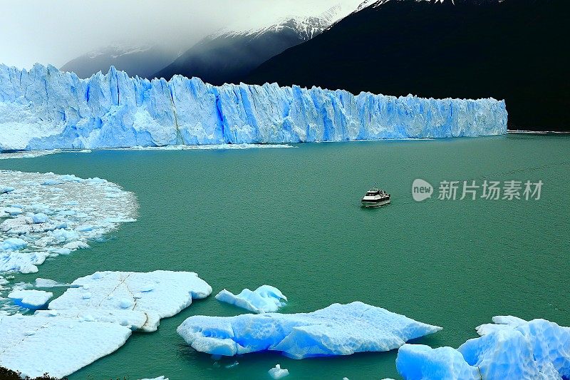 莫雷诺冰川游轮巡游，巴塔哥尼亚，阿根廷El Calafate